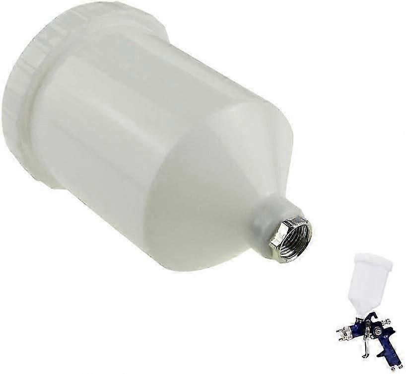 Gravity Paint Spray Gun 600ml Plastic Cup with Threaded Connector