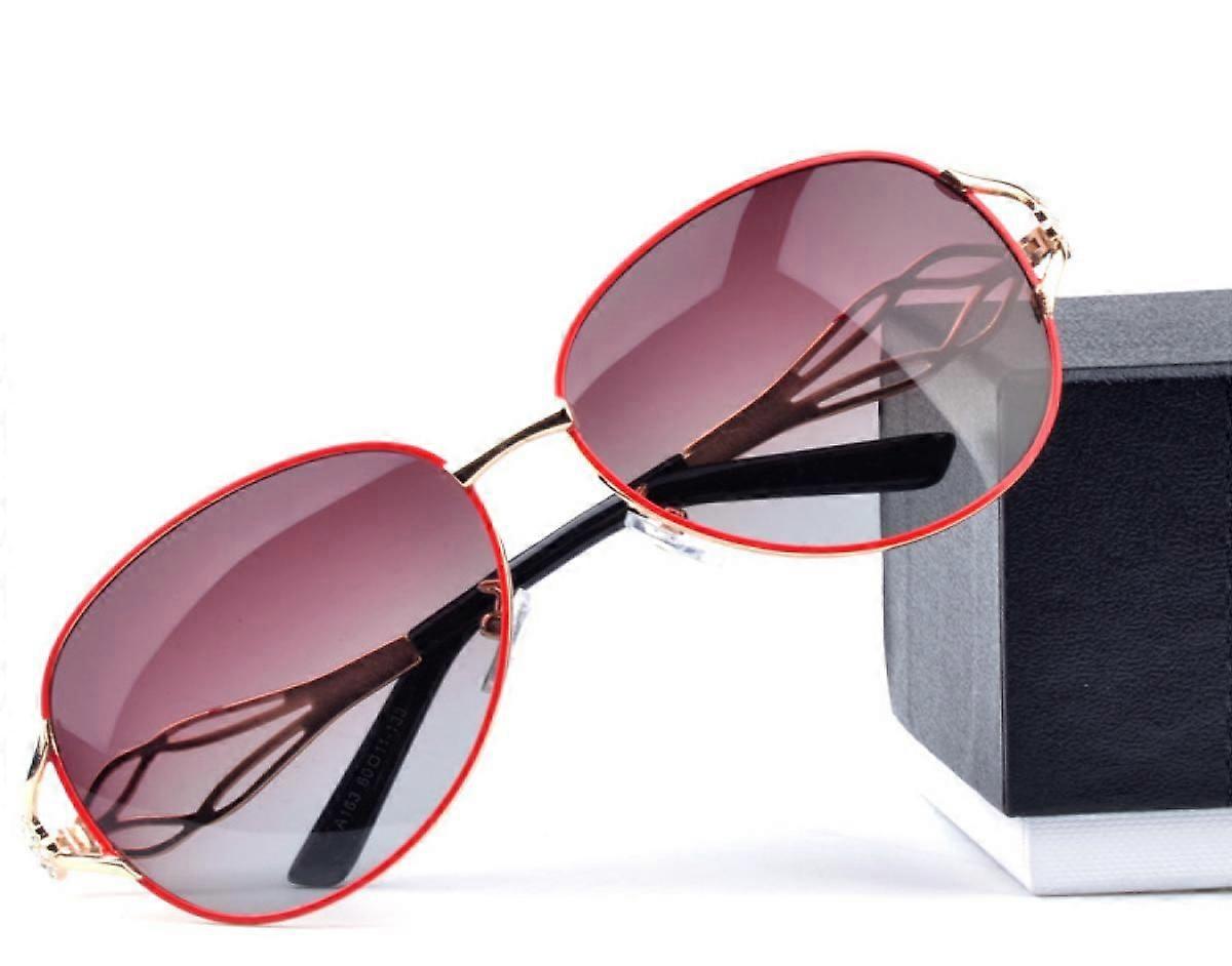 Womens Polarized UV Protection Round Sunglasses