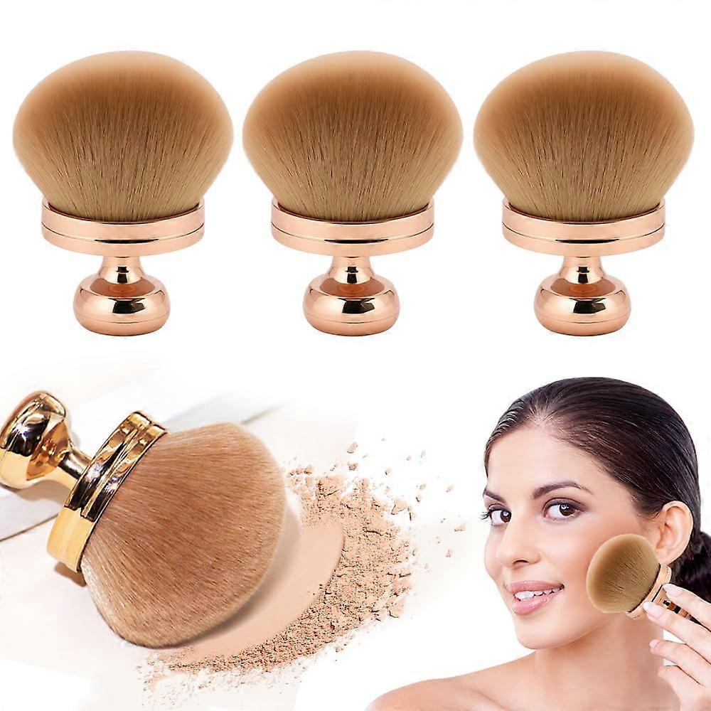 Large Body Makeup Brush Set, Extra Large Rose Gold Tanning Blend Brush for Smooth Application, 3pcs