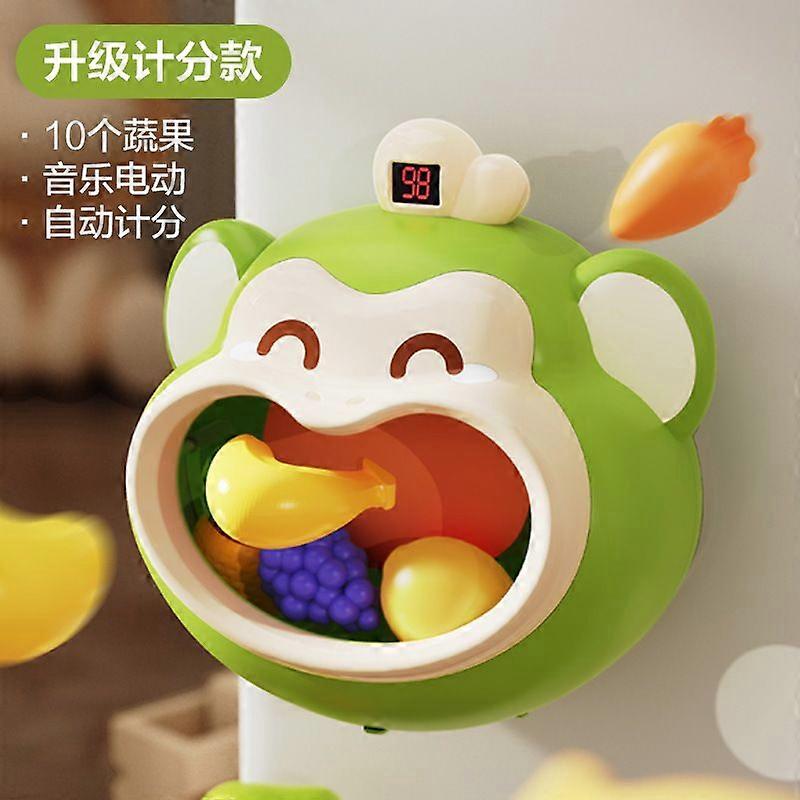 1 Set Kids Indoor Basketball Toy With Timer And Fruit Targets Wall-Mounted Basketball Board Game For Toddlers Promotes Growth And Development