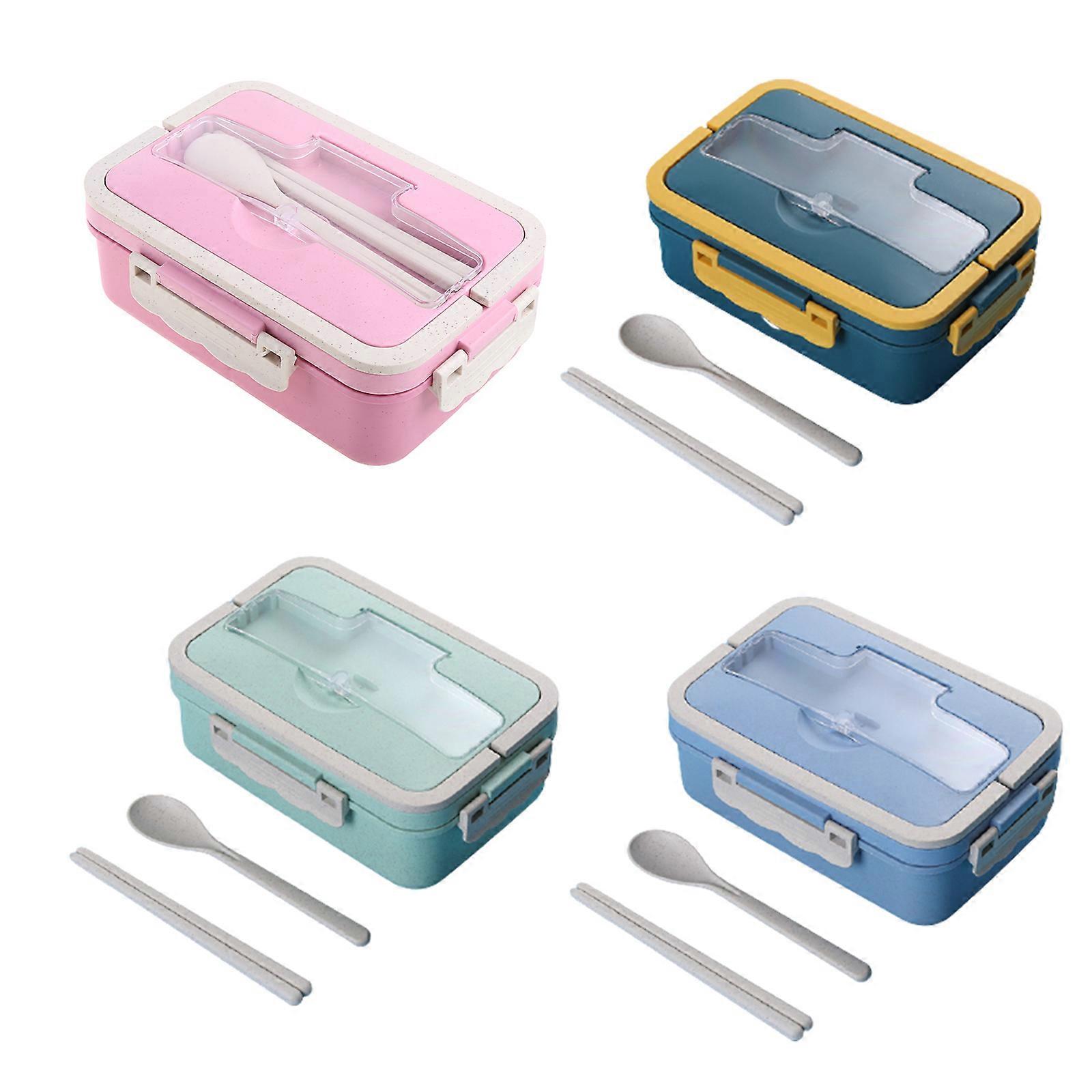 Bento Lunch Box Sealed Design Leaking Proof Small Size Lightweight Easy Carrying Insulation Box for Fresh Keeping Food f Sky Blue