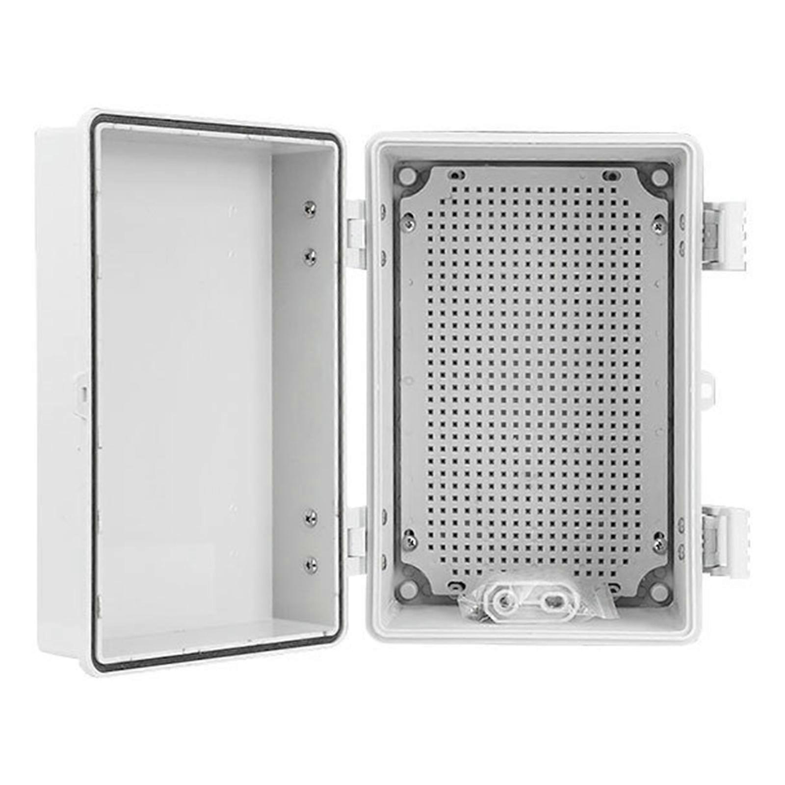 Dustproof Outdoor Electrical Box Electronic Instrument Hinge Case Waterproof Junction Box with Mounting Plate Enduring