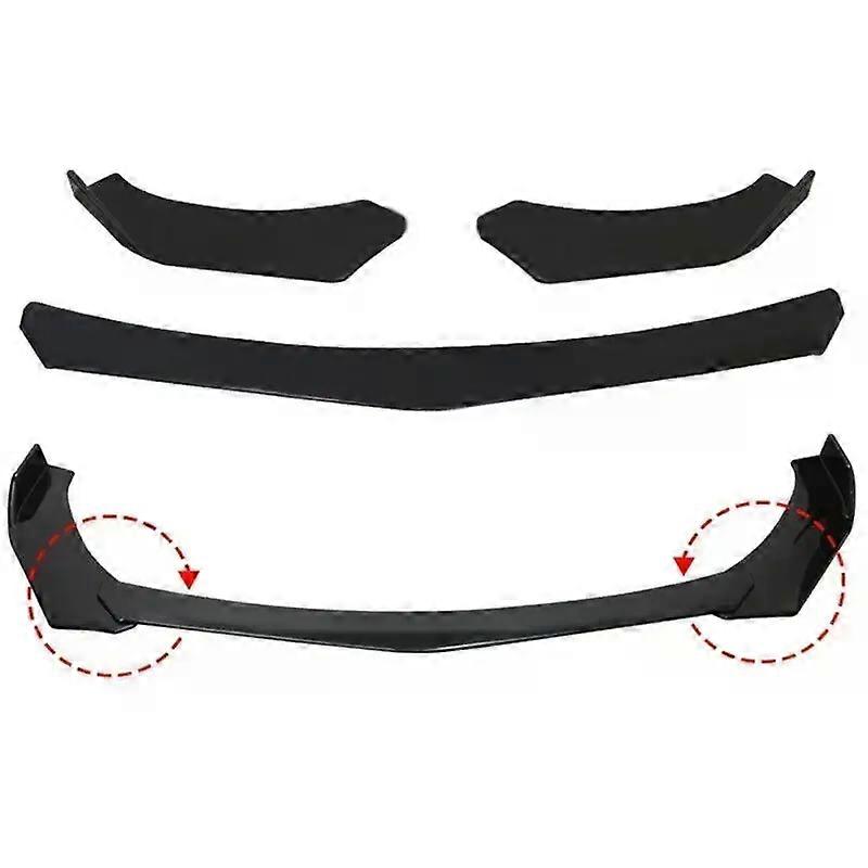 KEEPDSGN Front Bumper Lip Spoiler Kit With Silver Splitter Rods For Mini Cooper R53 R56 R60 F56 F60