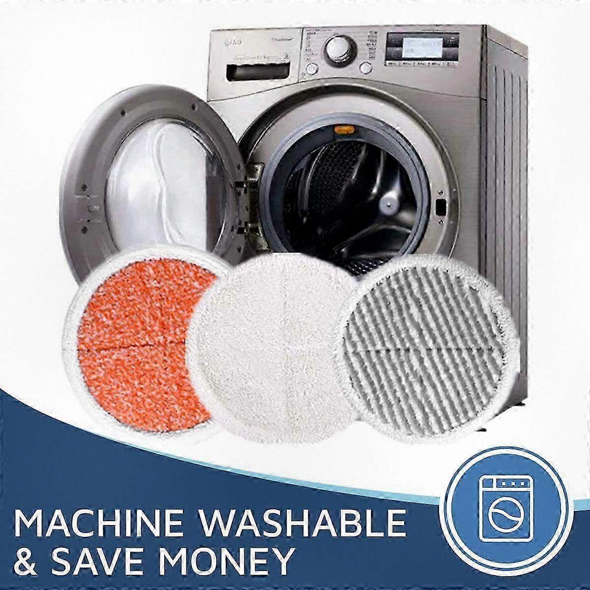 6 Pack Replacement Pads Compatible with Bissell Spinwave Cleaning System