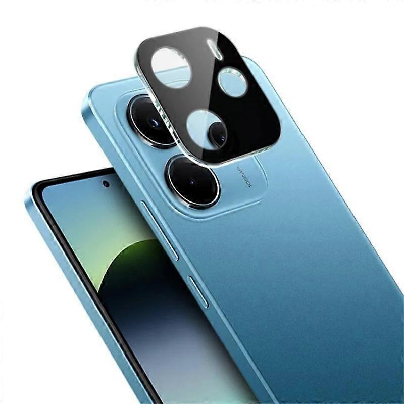 متوافق مع Xiaomi Redmi Note 14 4G (163.25x76.55x8.16mm) واقي عدسة الكاميرا WANLONFENG HD فيلم عدسة مطبوع بالحرير الأسود بالكامل