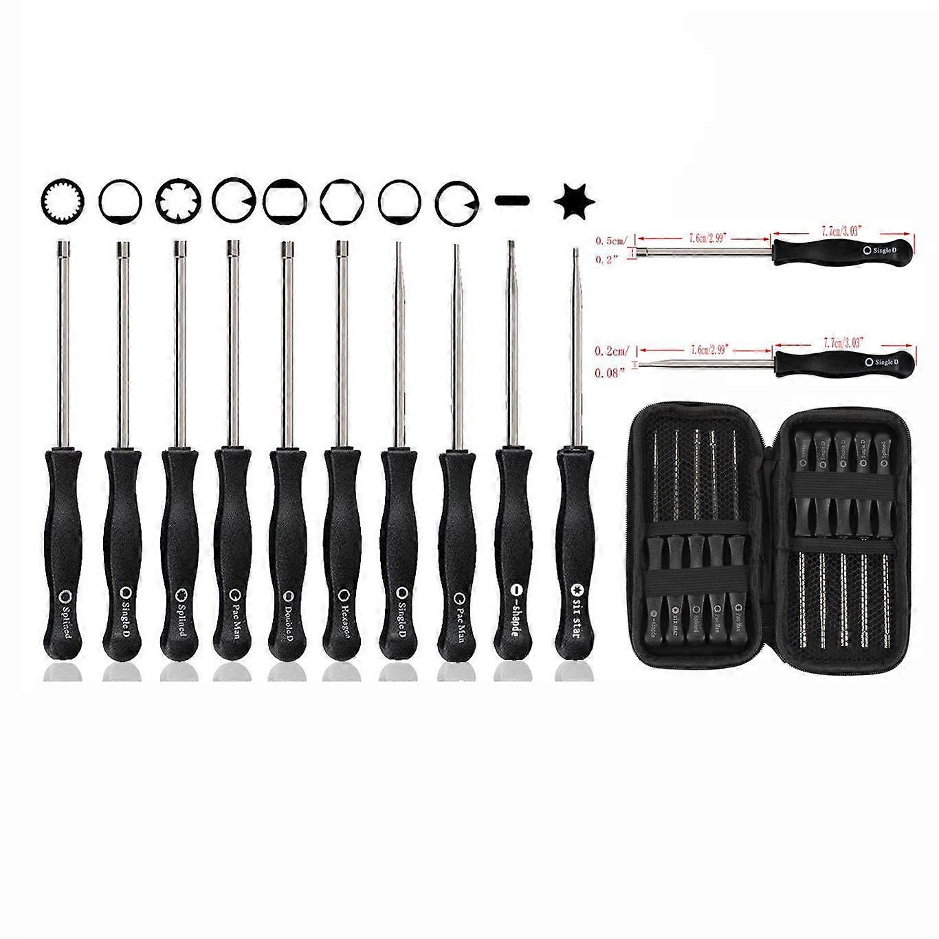 10 Piece Carburettor Tool Set for 2 Cycle Engines, Walbro Zama, Weed Eater, Ryobi