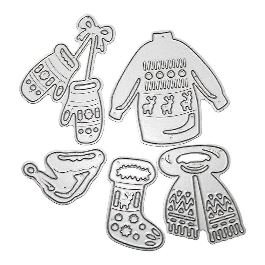 Κασκόλ Μεταλλικά Κοπής Μήτρες Στένσιλ DIY Scrapbooking Άλμπουμ Χαρτί Κάρτα Πρότυπο Μούχλα Ανάγλυφη Διακόσμηση Πολύχρωμο