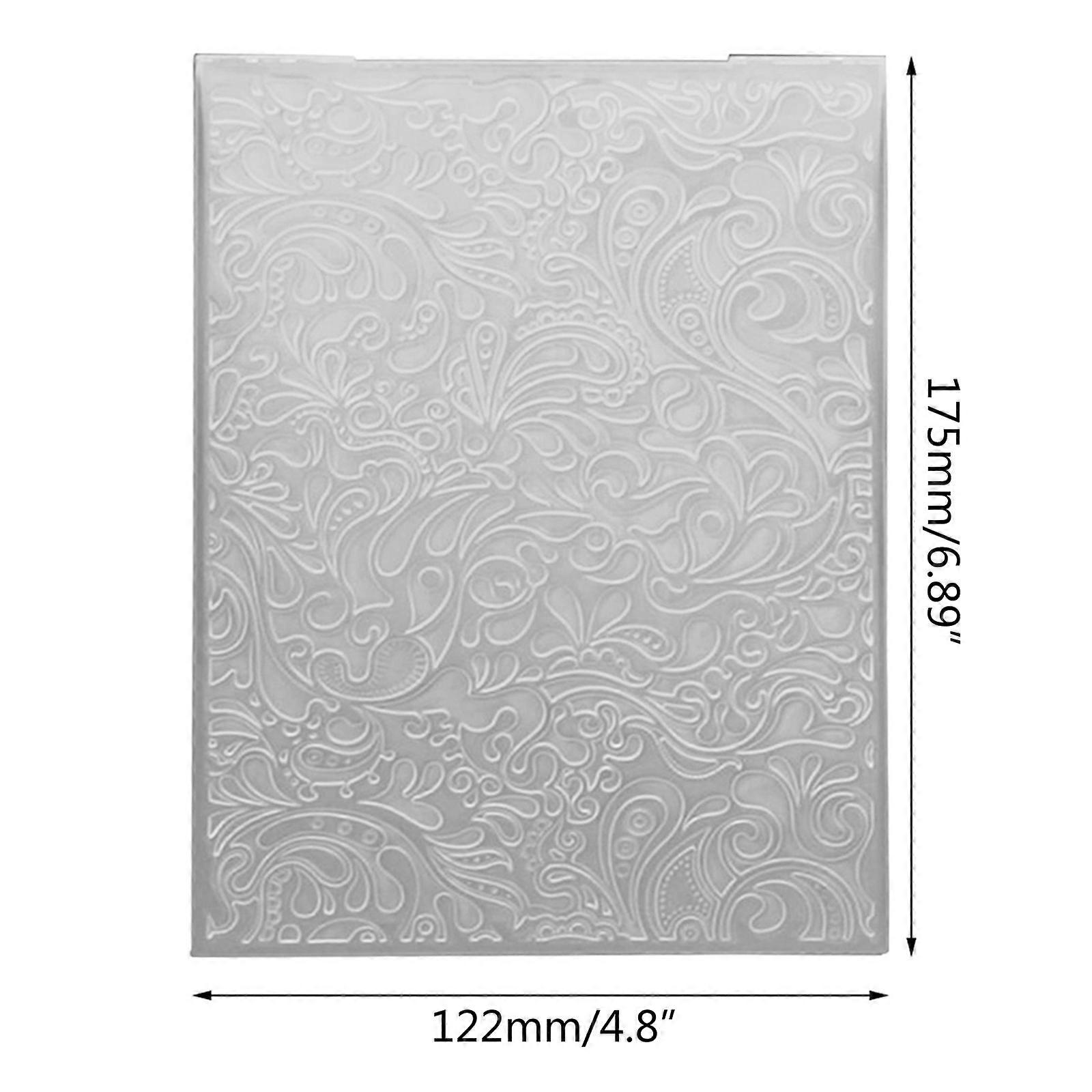 Sea Wave Background Embossing Template Aesthetic TPR Embossing Folder for DIY Album Decor Photo Frames Crafts Supplies