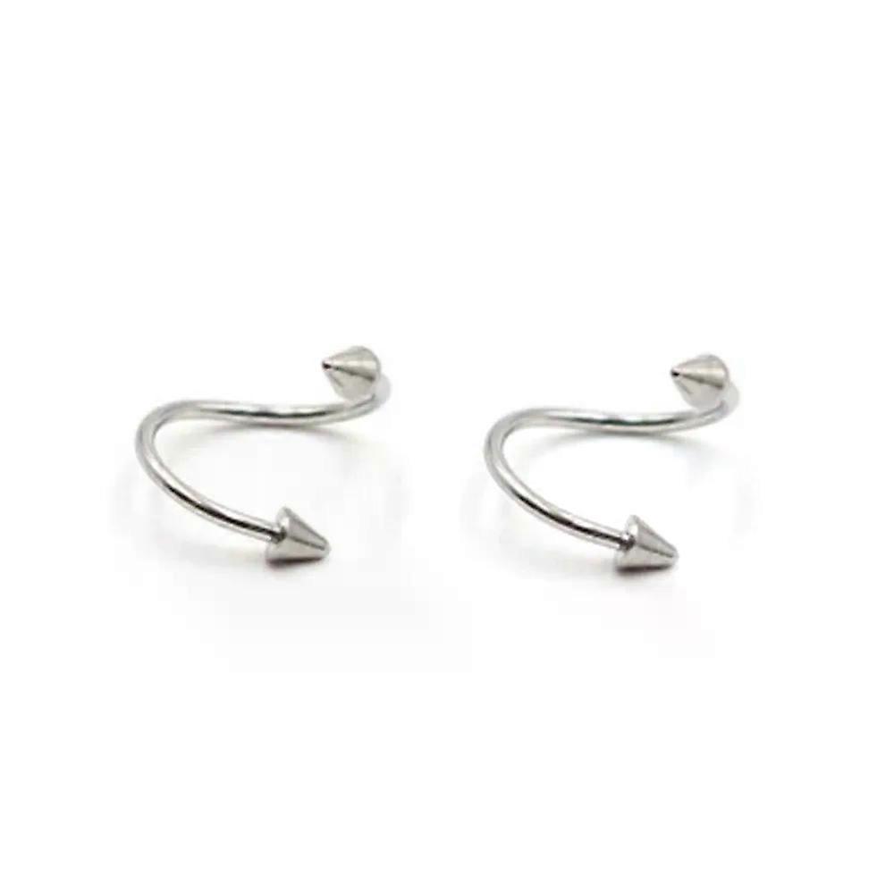 2db női orrgyűrű hamis piercing ajakkarika gyűrű fülbevaló rozsdamentes acél test piercing ékszerek napi és parti viselethez