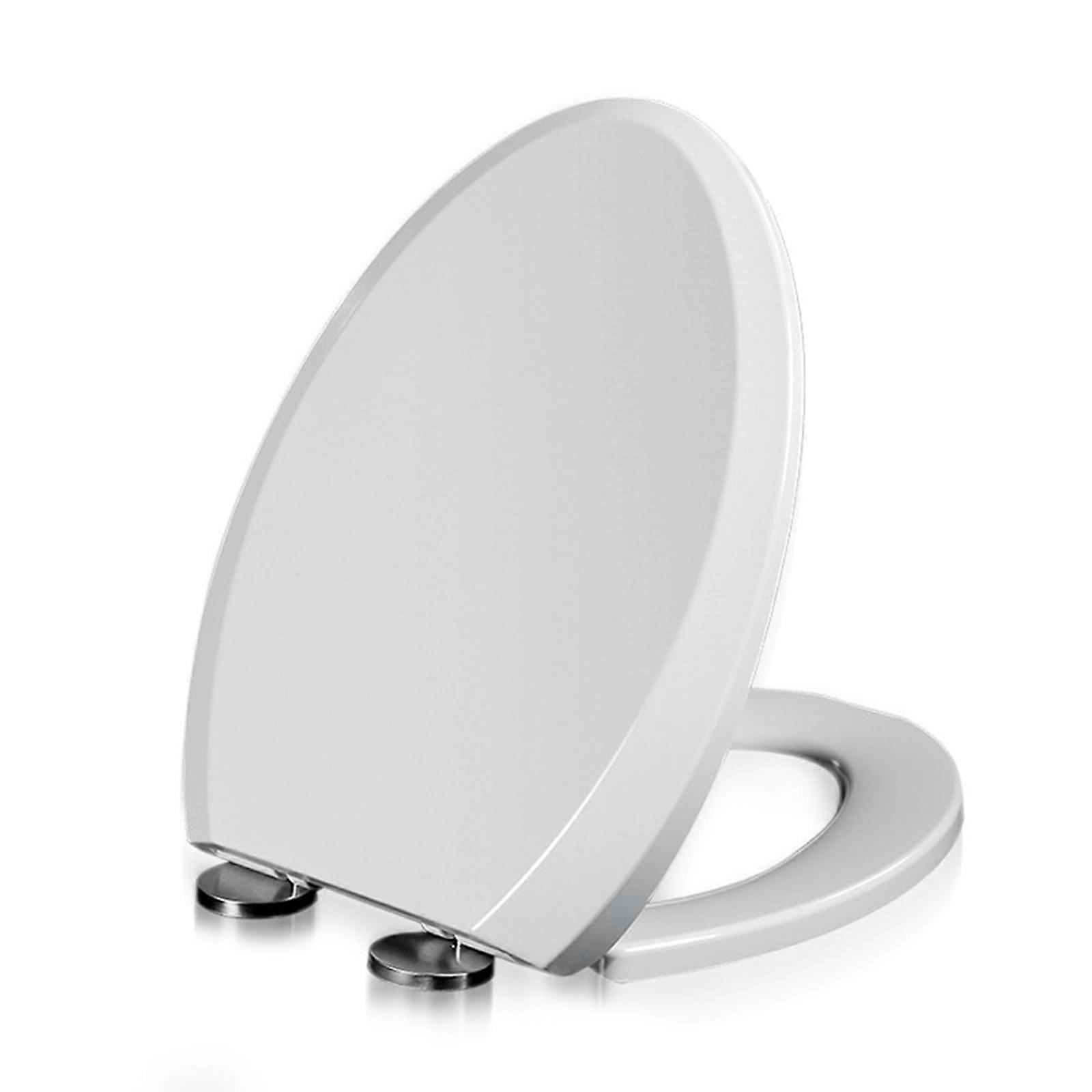 Toilet Seat with SoftClose, Quick Release, VShape, Easy Assembly, White