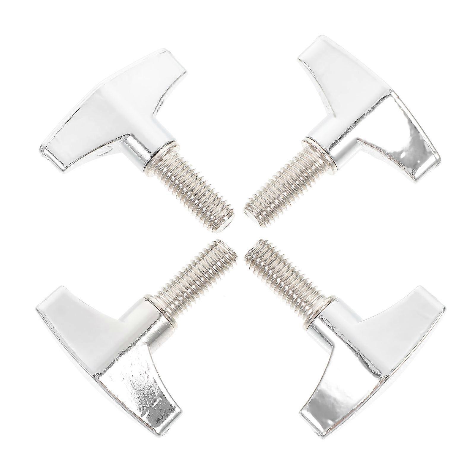 Here's a refined and professional product description based on your input:
**4pcs Cymbal Fastener Screw Set – Durable Wing Screws for Drum
