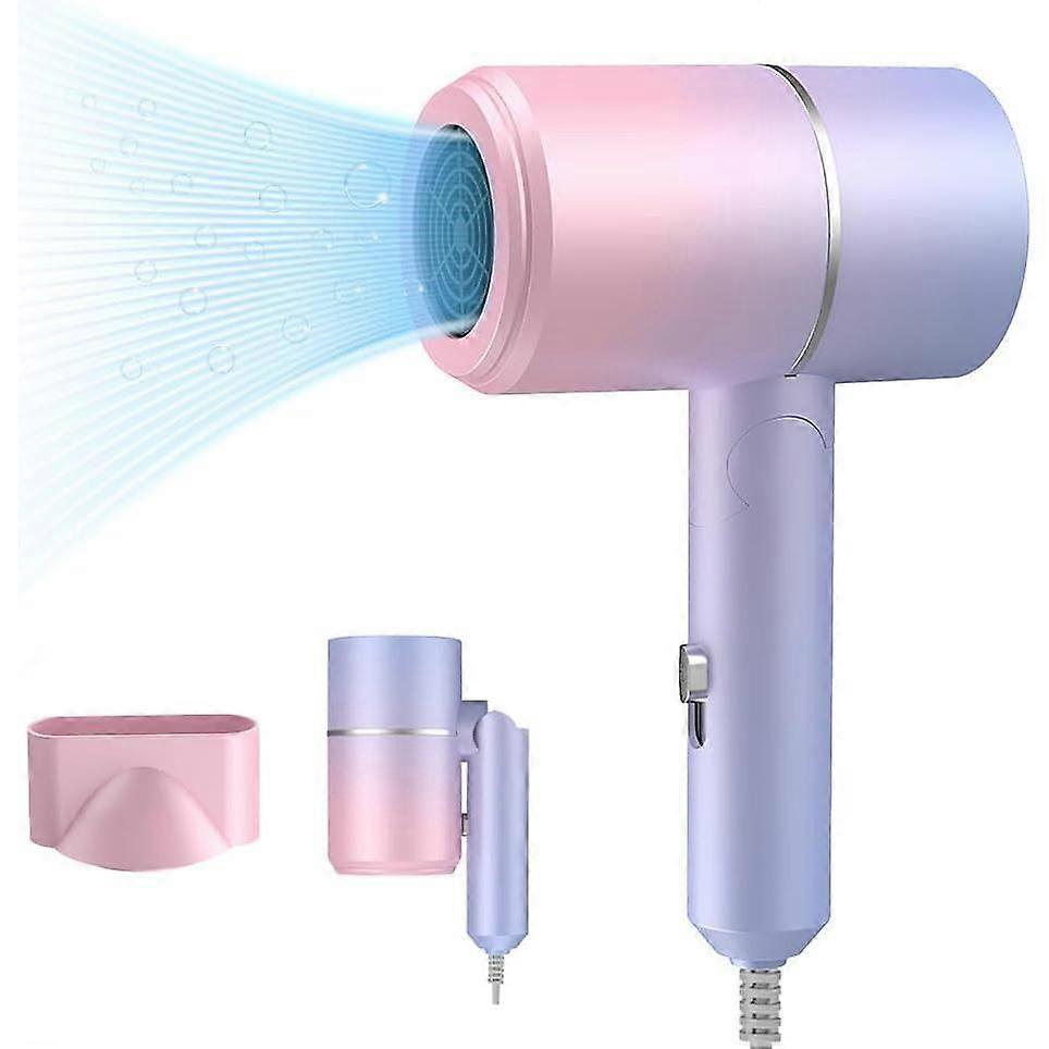 Small foldable, dryer with boiler bottom and cold, ionic hair dryer