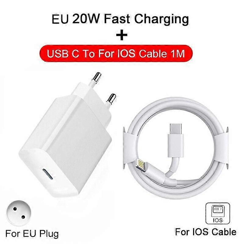 PD 20W Fast Charger For iPhone 13 12 11 14 Pro Max USB C Fast Charging For iPhone 8 Plus XS MAX iPad Air USB C Cable Accessories