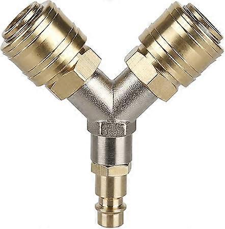 Double compressed air distributor, brass compressed air distributor