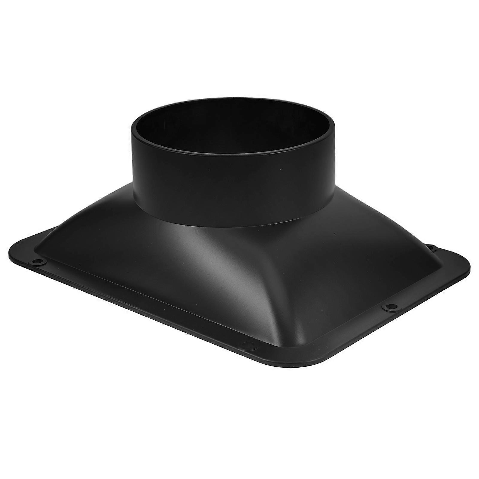 DIY Square Bottom Duct Connector Flange, Perfect for Range Hoods, Simple Assembly Required