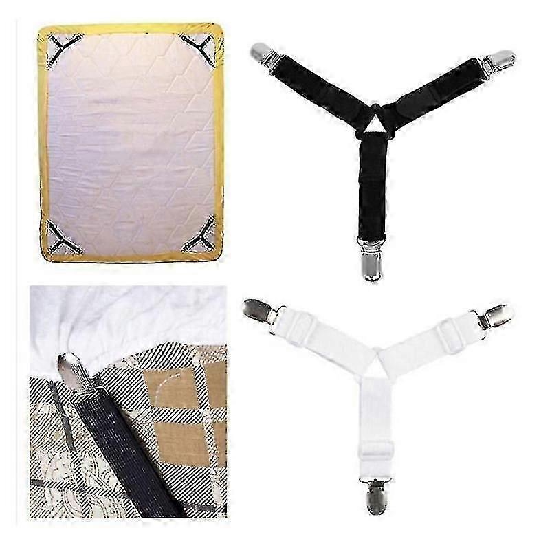 Adjustable Non-Slip Elastic Mattress Corner Clips with Heavy Duty Grippers