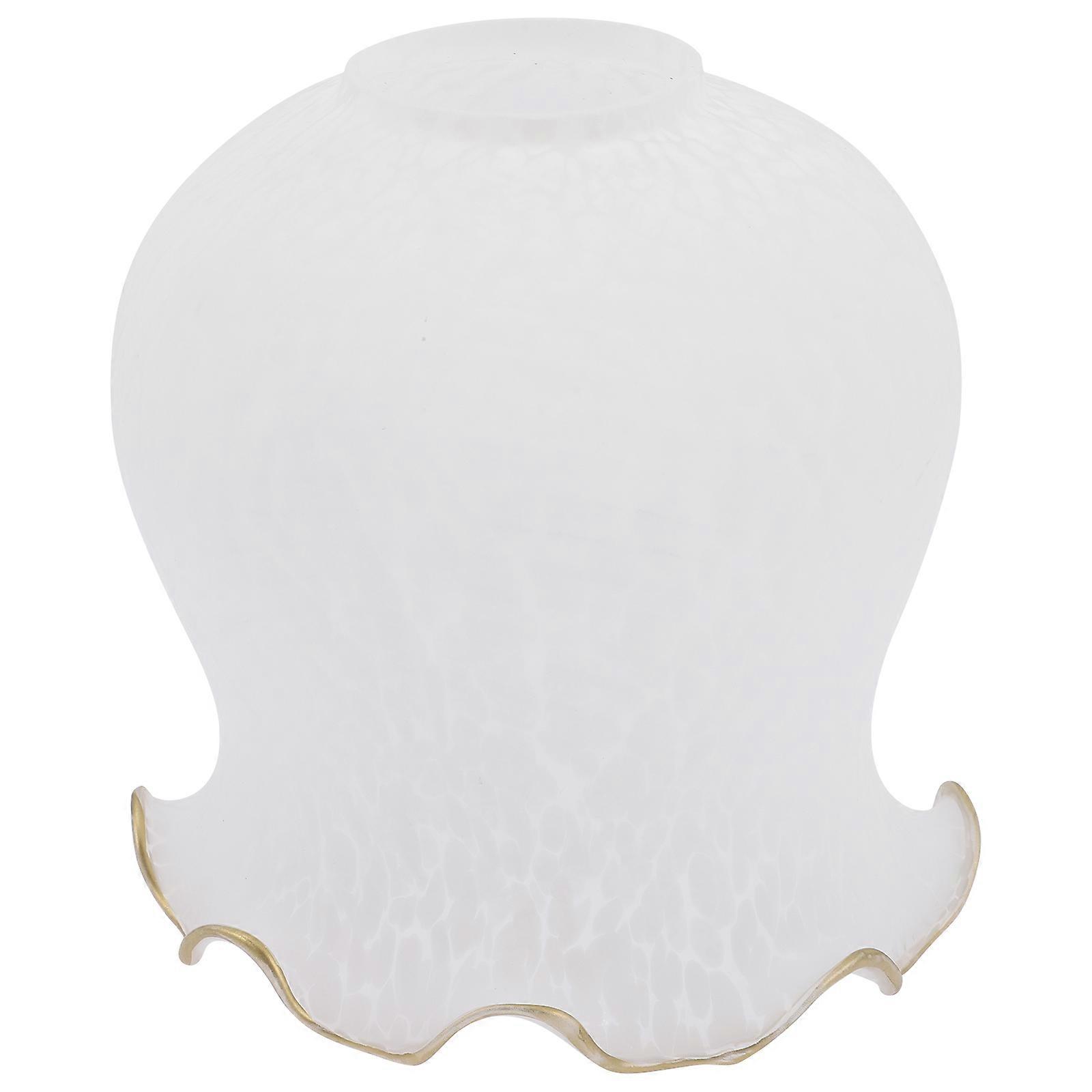 Flower Shaped Glass Lamp Cover for Chandelier & Ceiling Lights – Elegant Wall Lamp Shade with Eye Catching Design to Soften Light in Living Room,