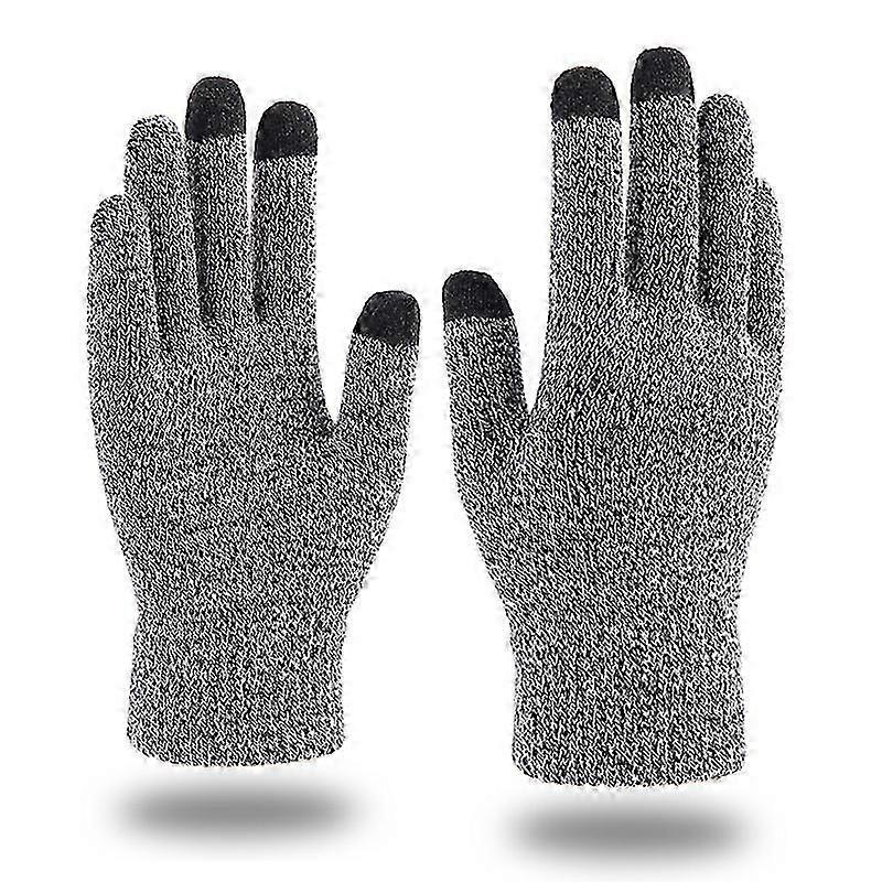 Winter Gloves for Men Women, Touch Screen Texting Warm Gloves with Thermal Soft Knit Lining,Elastic Cuff