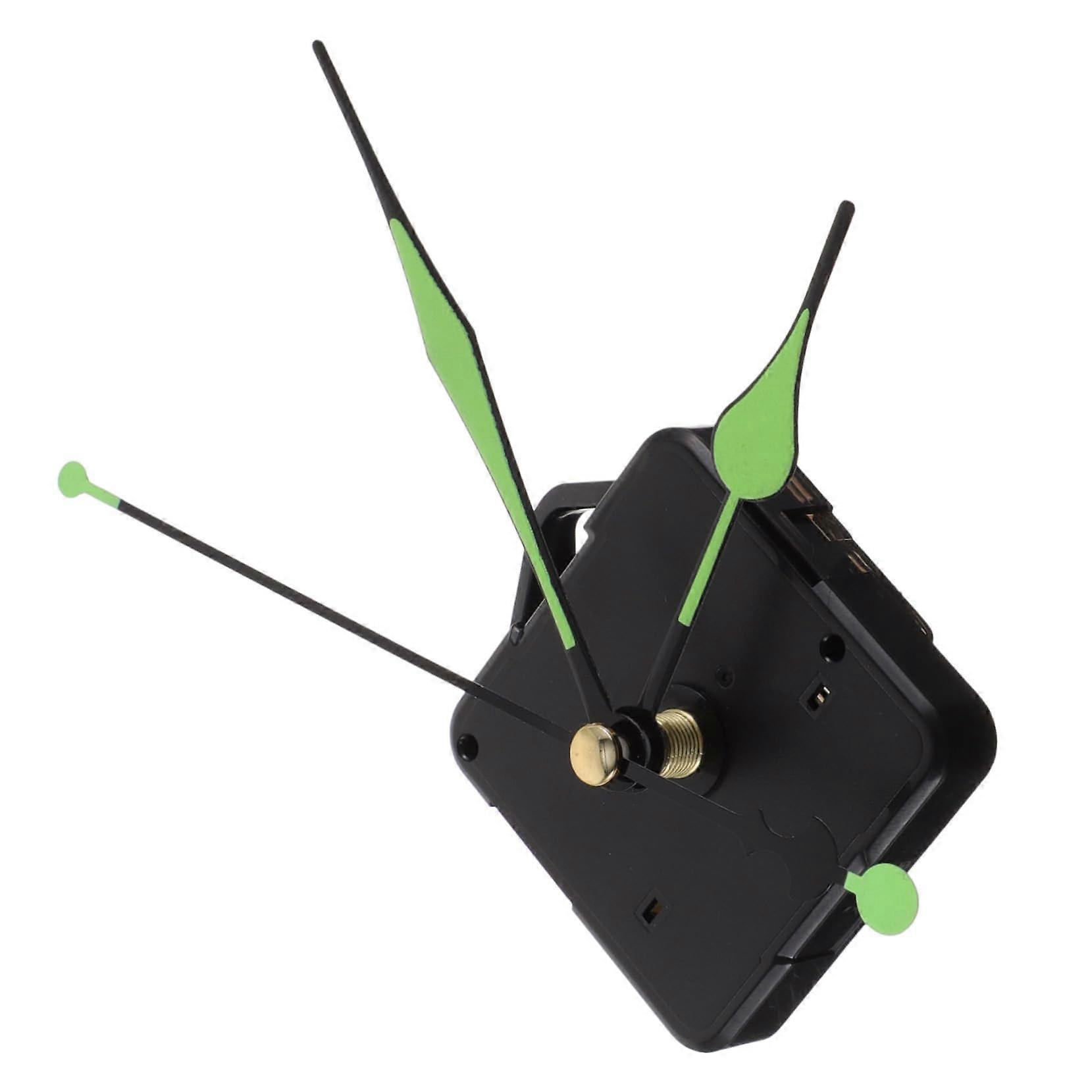 Luminous Quartz Clock Movement with Long Hands Battery Operated DIY Wall Clock