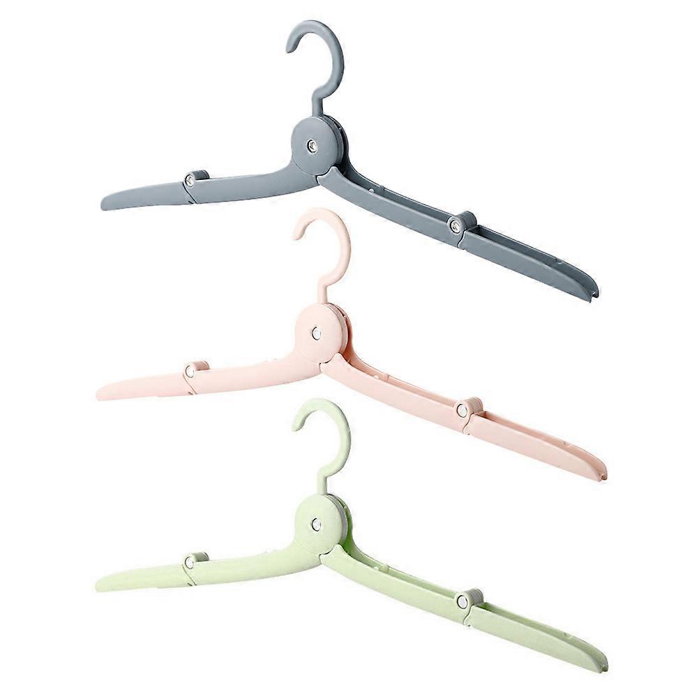 Travel Hangers Folding Design Portable For Clothes Hanging Assorted Color 40X10CM Windproof 3Pcs