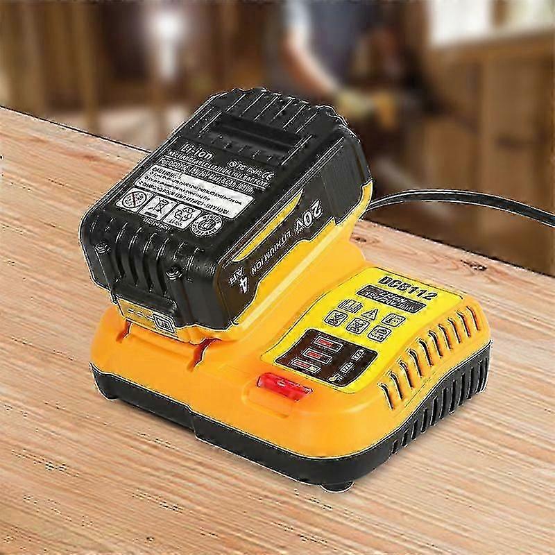 For DeWalt 10.8V 18V 20V Power Tools DCB112 Rapid Battery Charger Replacement With LED Indicator