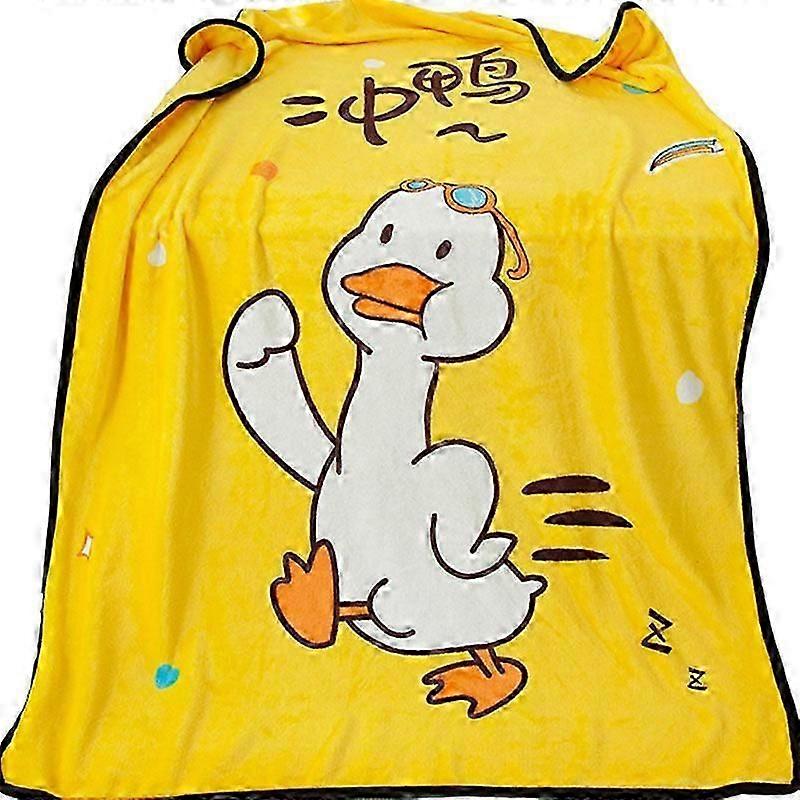 Single Layer Double-side Velvet Blanket Cover Blanket Nap Thin Summer Lunch Break Baby Blanket