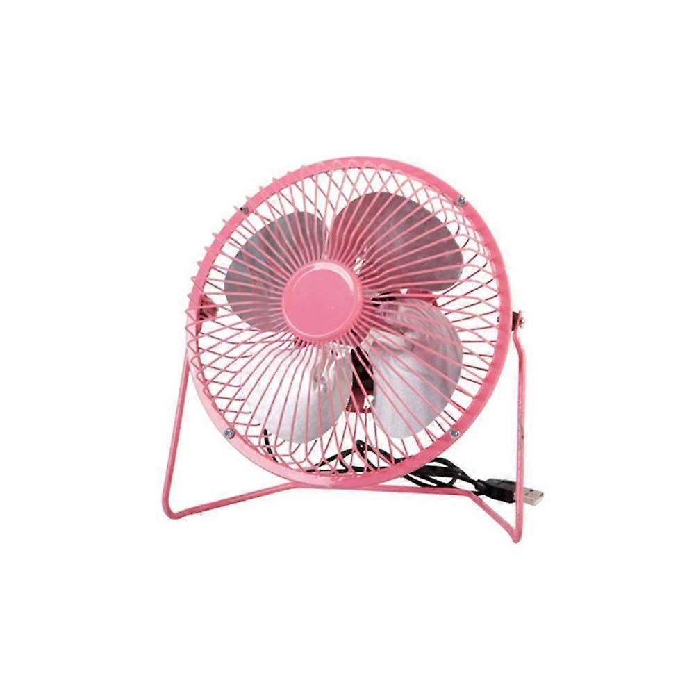 4'' USB Mini Table Fan Portable High Velocity Cooling Fan for Dorm Office Table (Pink)