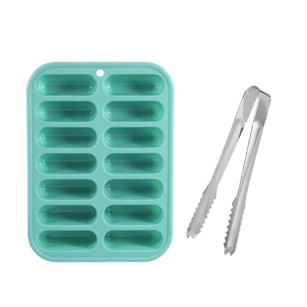 Silicone Ice Cube Tray with Lid for and Restaurant Simple Design 19x14cm 1 Set