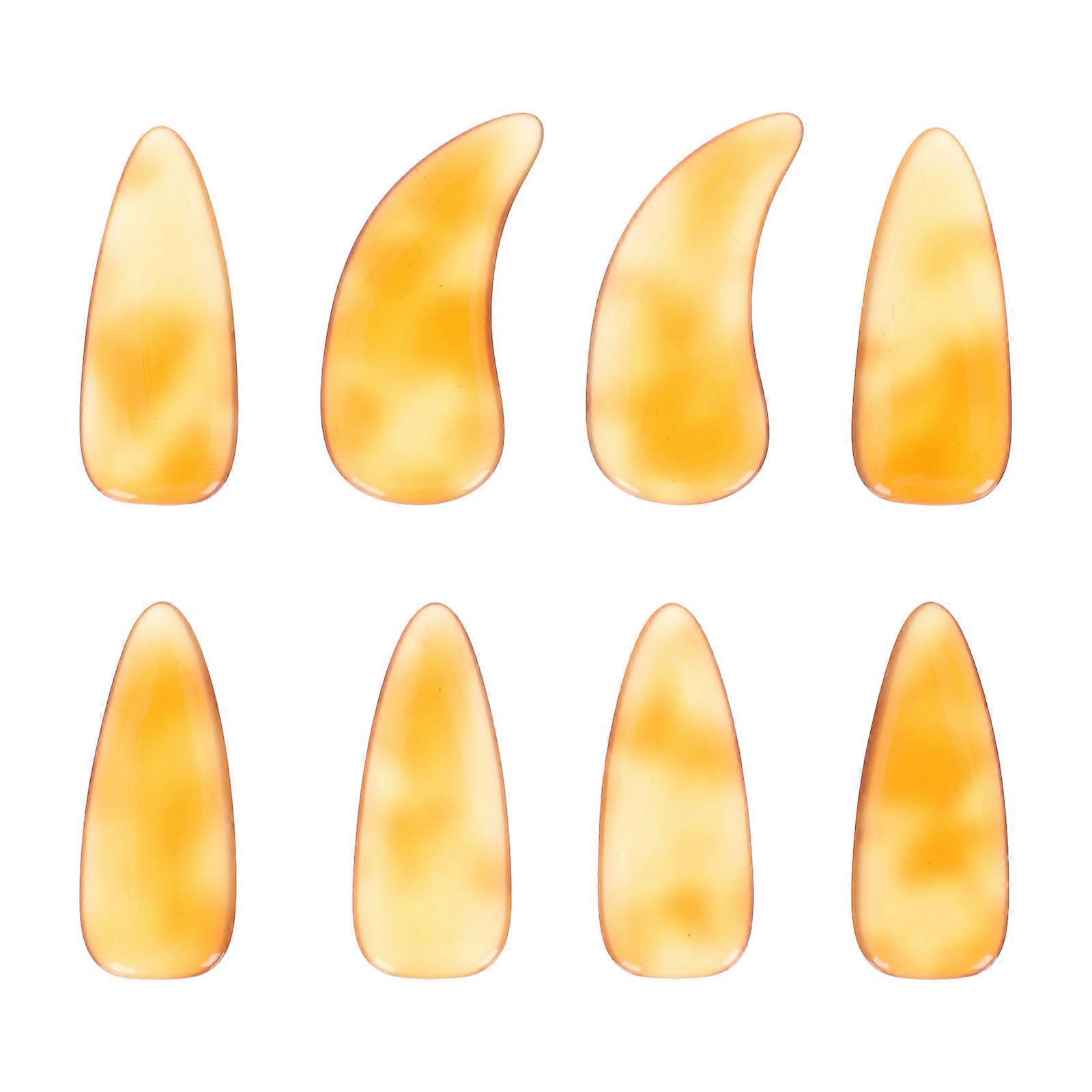 8pcs Durable Guzheng Nail Covers Comfortable Finger Picks for Easy Playing, Ideal for Beginners & Professionals in Practice & Performance