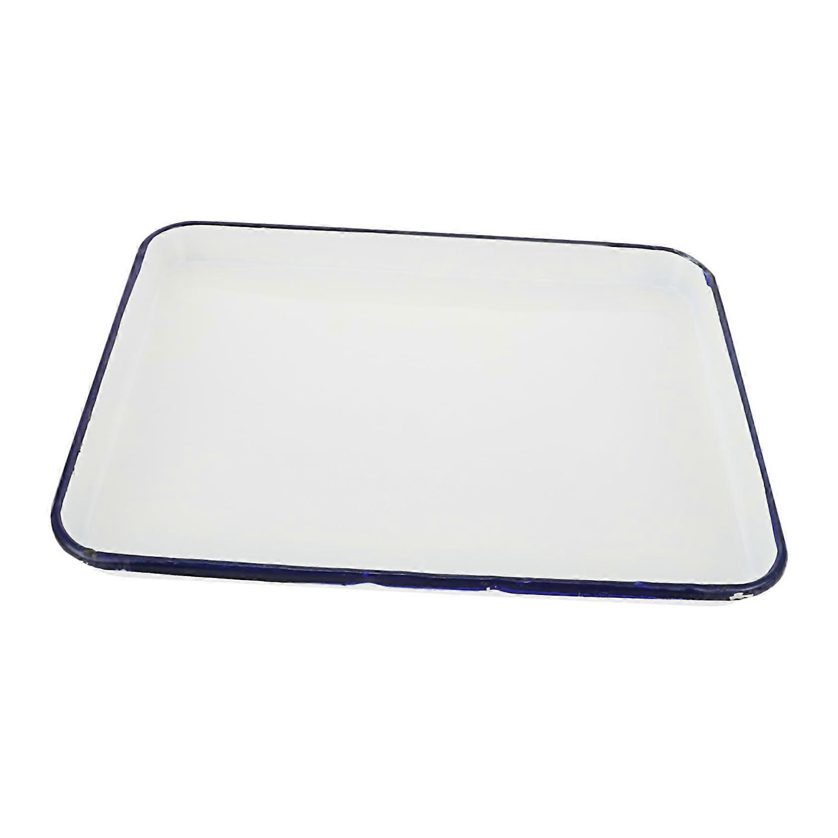 Sterilized Square Enamel Plate for Clinics, Durable Smooth Surface for Experiments and Household Use, 1 Stück