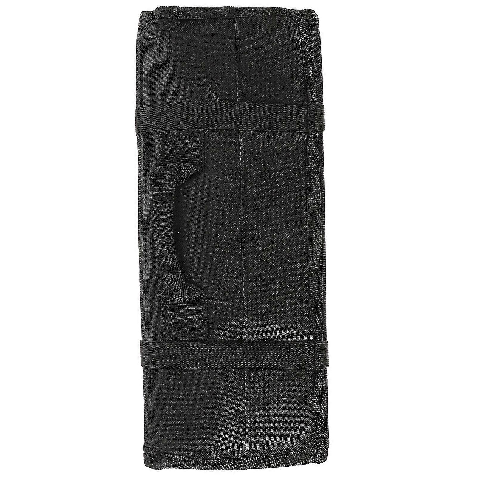 Tool Bag Roll Organizer Multifunctional Electrician Tool Storage Pouch Black 58.5X35.5cm Portable 1Pcs