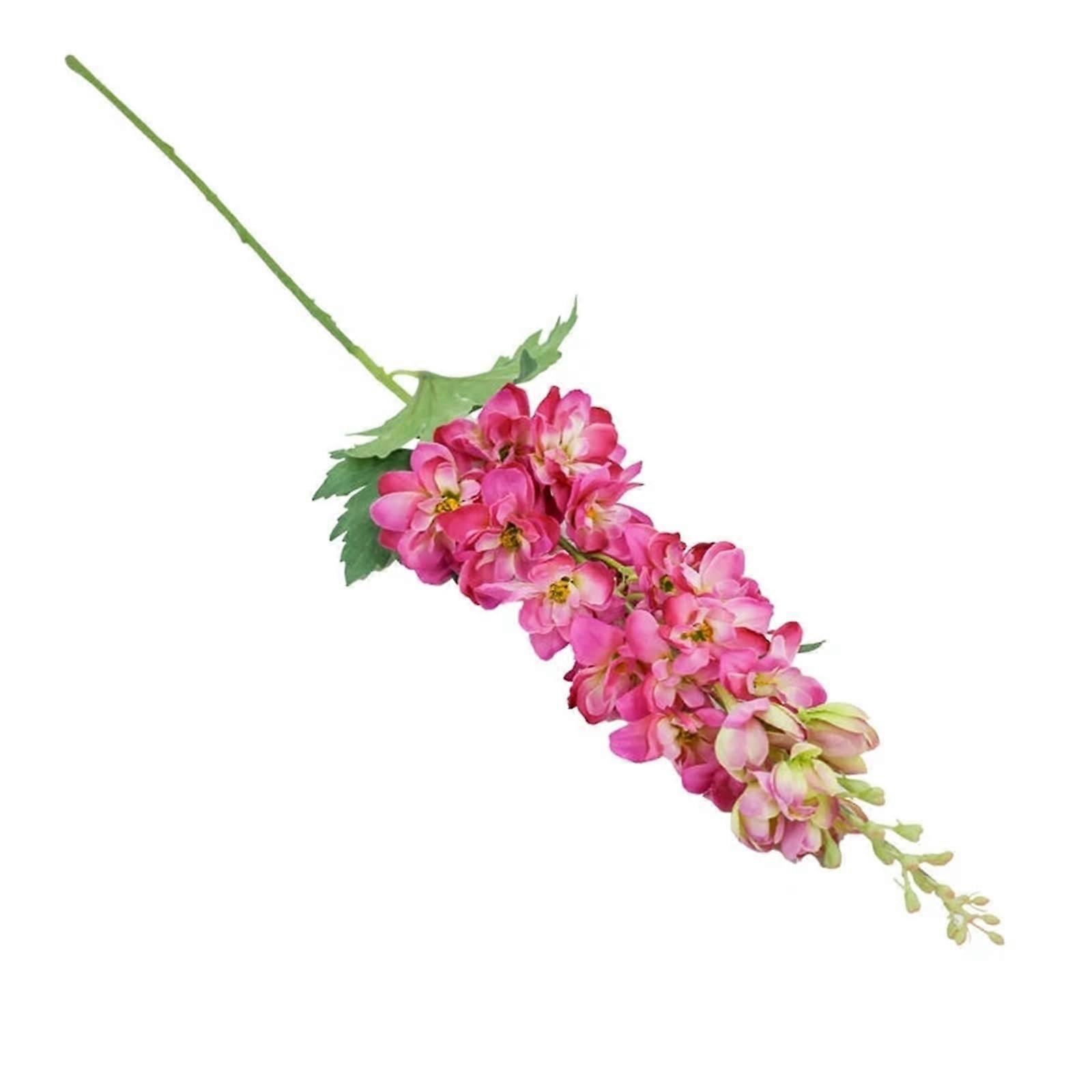 70CM Artificial Delphinium Flower Stem for Home Decor - Rose Red Filament Hyacinthus for Vase Arrangements and Wedding Decorations