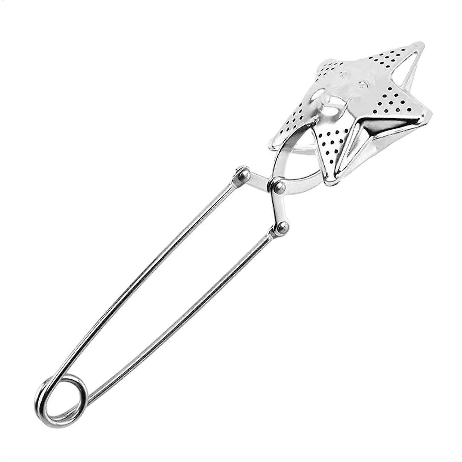 Stainless Steel Tea Tongs and Strainer Set, Fine Mesh Sieve Infuser for Loose Leaf Tea, Durable and Easy to Use