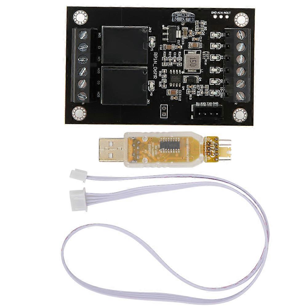 PLC Industrial Control Board FX1N-06MR Speicherprogrammierbare Steuerung Relaisausgang mit TTL-Programmierleitung
