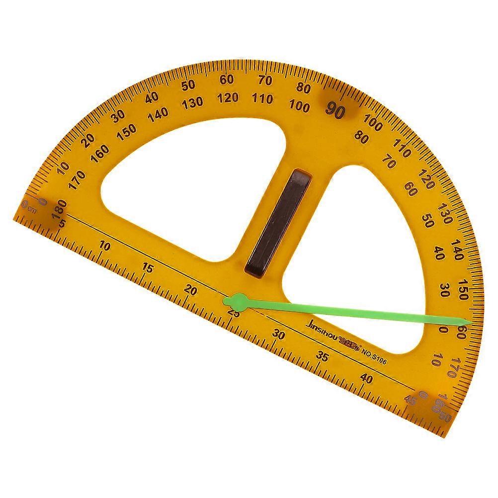 Math Protractor Multi-Function Semi-Circle Tool for Teachers Blackboard Drawing Orange 50.00X28.00X3.00CM Measuring Tools 1Pack