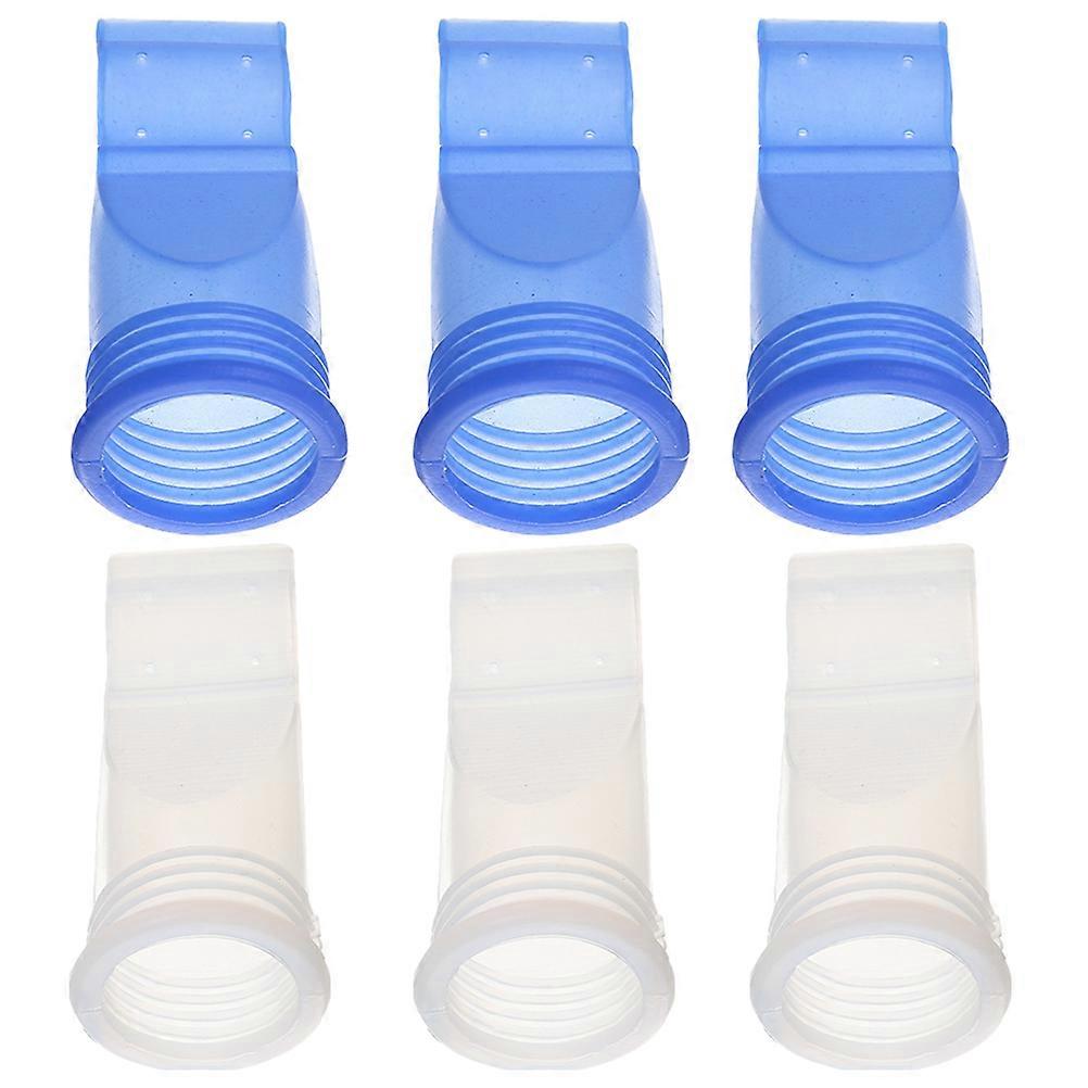 Odor Proof Floor Drain Seal Ring Pipe Tubes Thermoplastic Die-Casting White 6Pcs