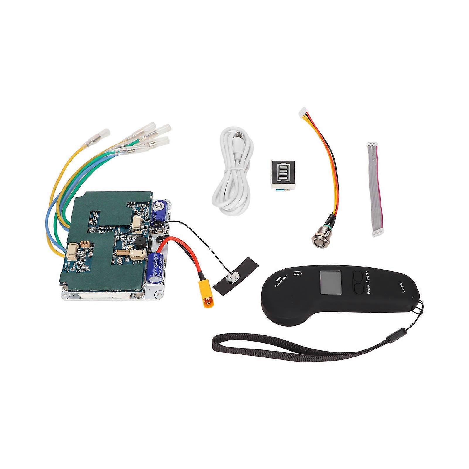 Remote control four-wheel electric scooter controller, belt, dual-drive motor, 10S control board
