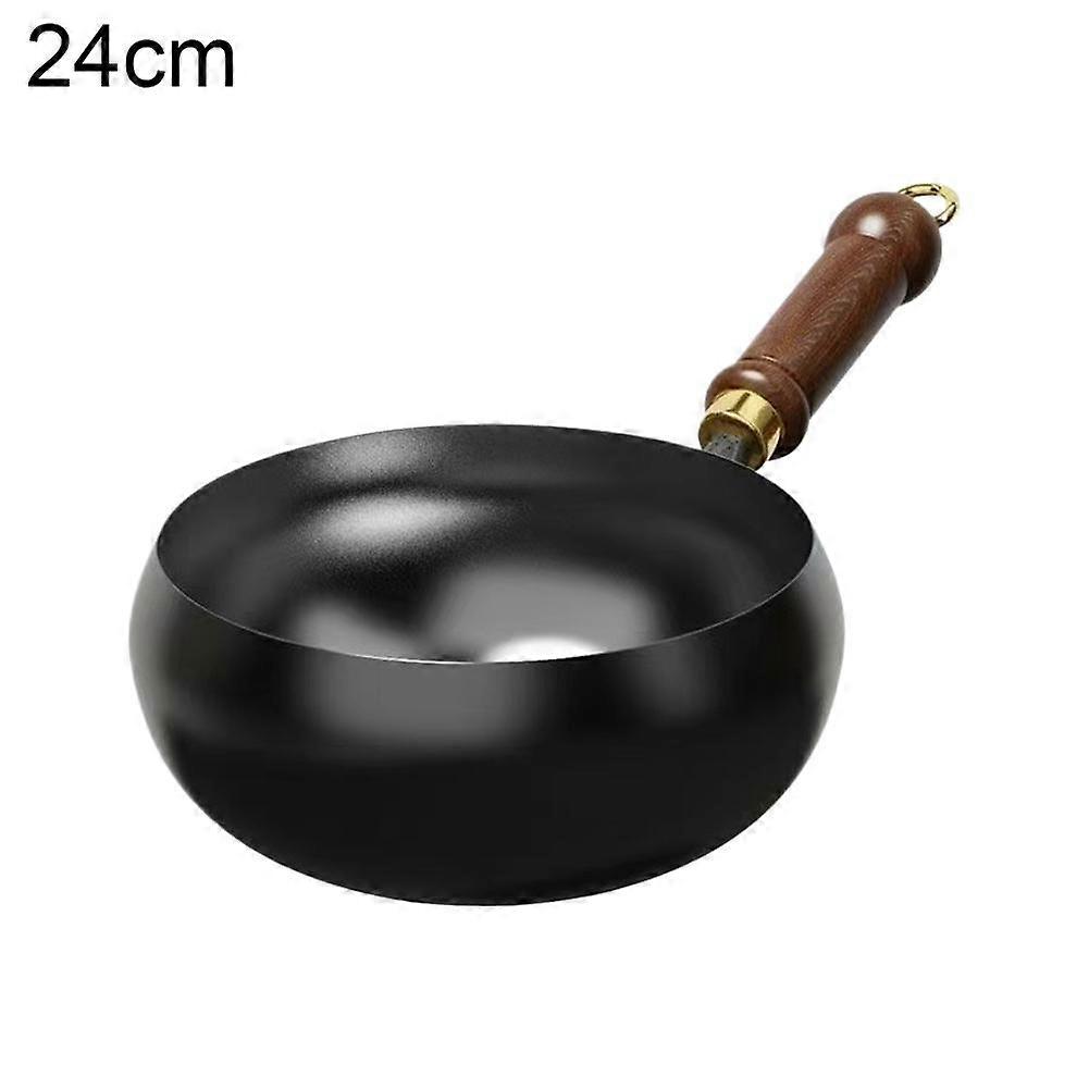Nonstick Wok Chinese Wok Flat Bottom Gas Induction Cooker, No Coating Boiling