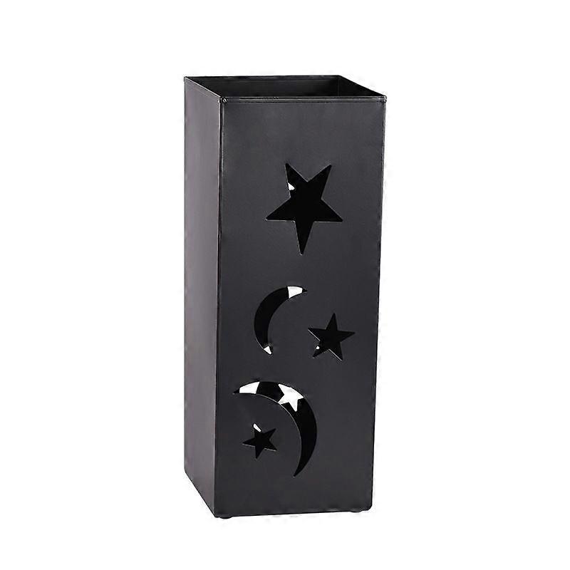 Seau de rangement pour parapluie : Support de parapluie en métal pour l’entrée - Seau de support de stockage carré pour une utilisation intérieure et extérieure