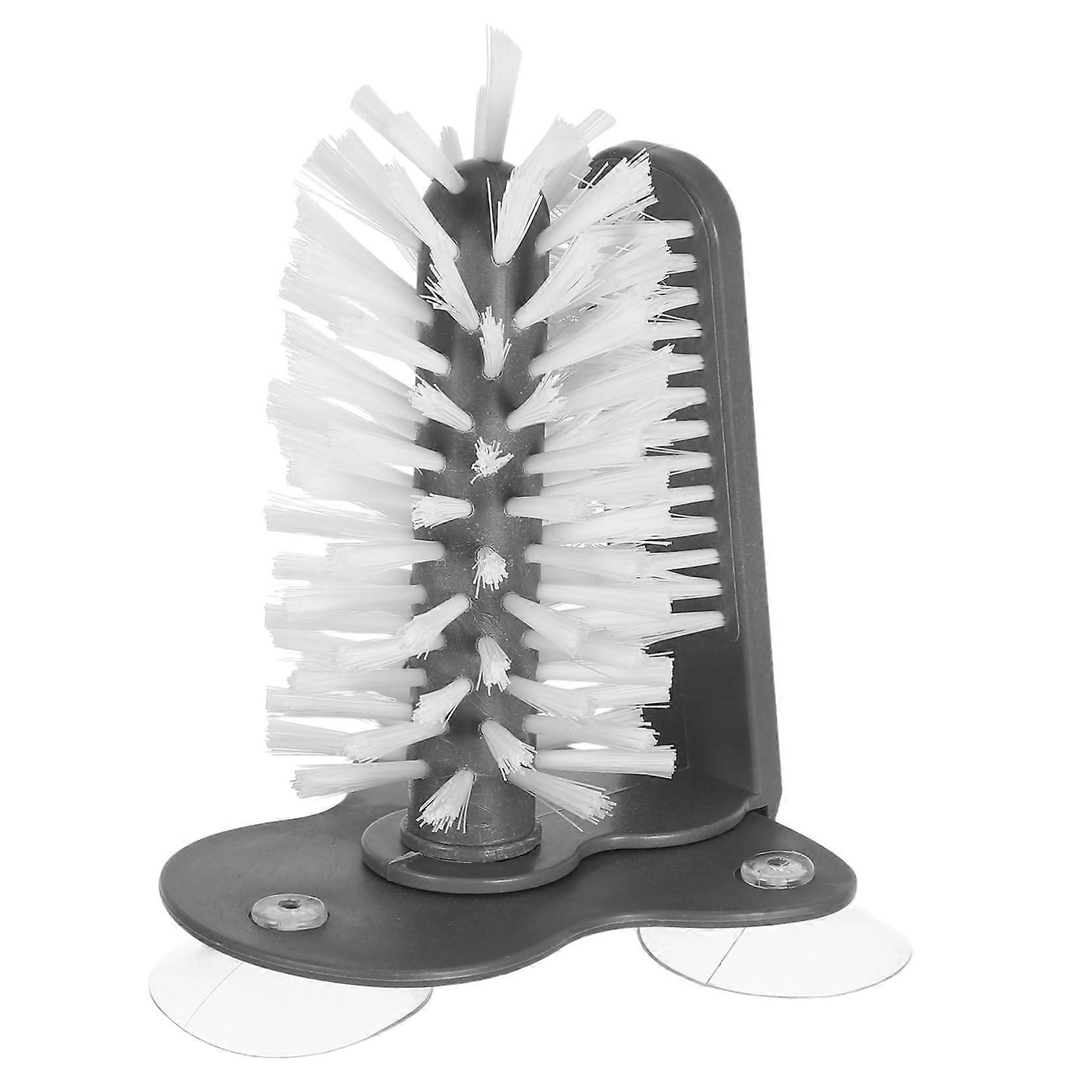 Rotating Cup Brush Wall-Mounted Multi-Functional Bottle Cleaning Brush for Easy Use and Effective Cleaning