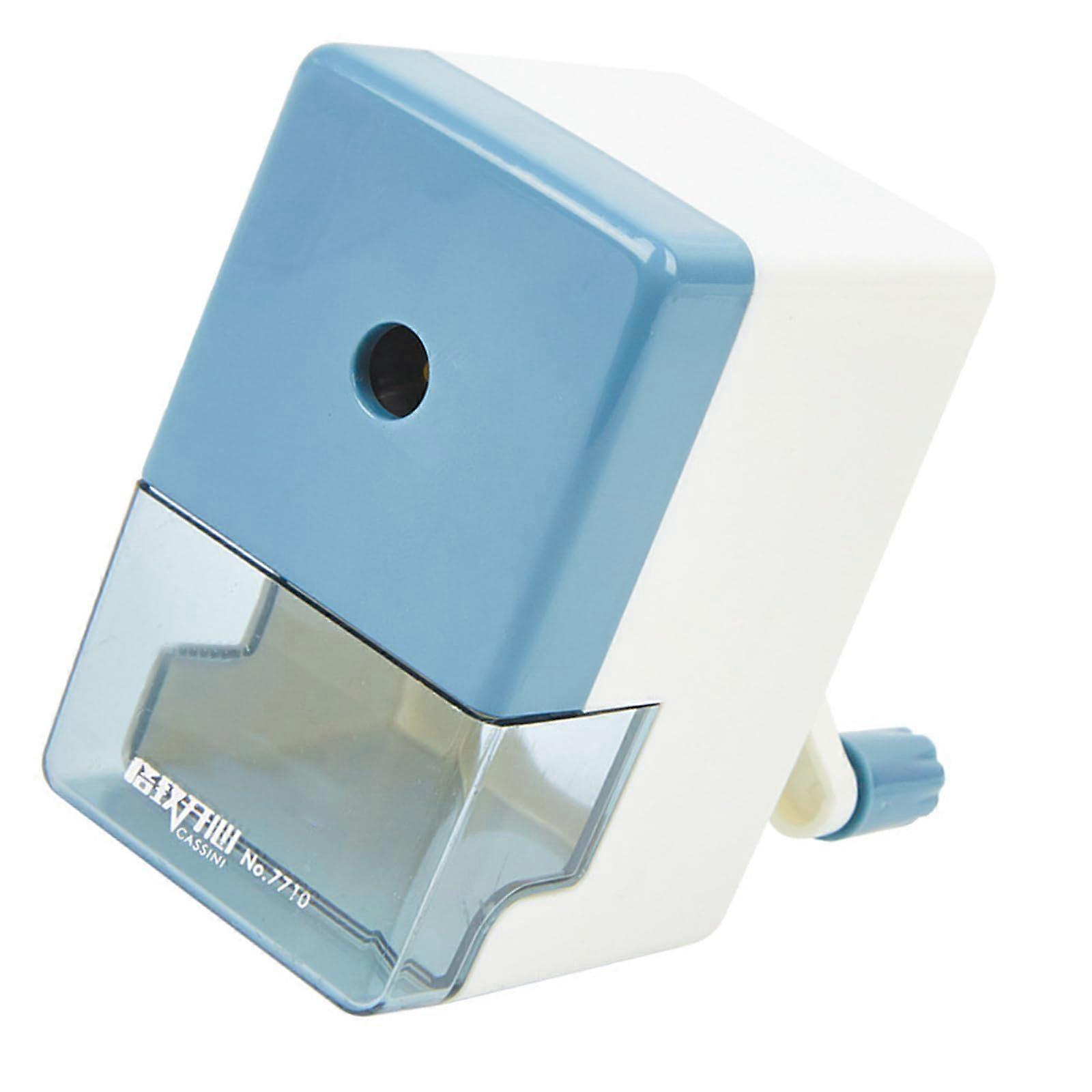 Manual sharpener, automatic feed for 6.5–8.0 mm wood pencil, sketching pencil, singlehole sharpener, sharpener with container Ref: 4099