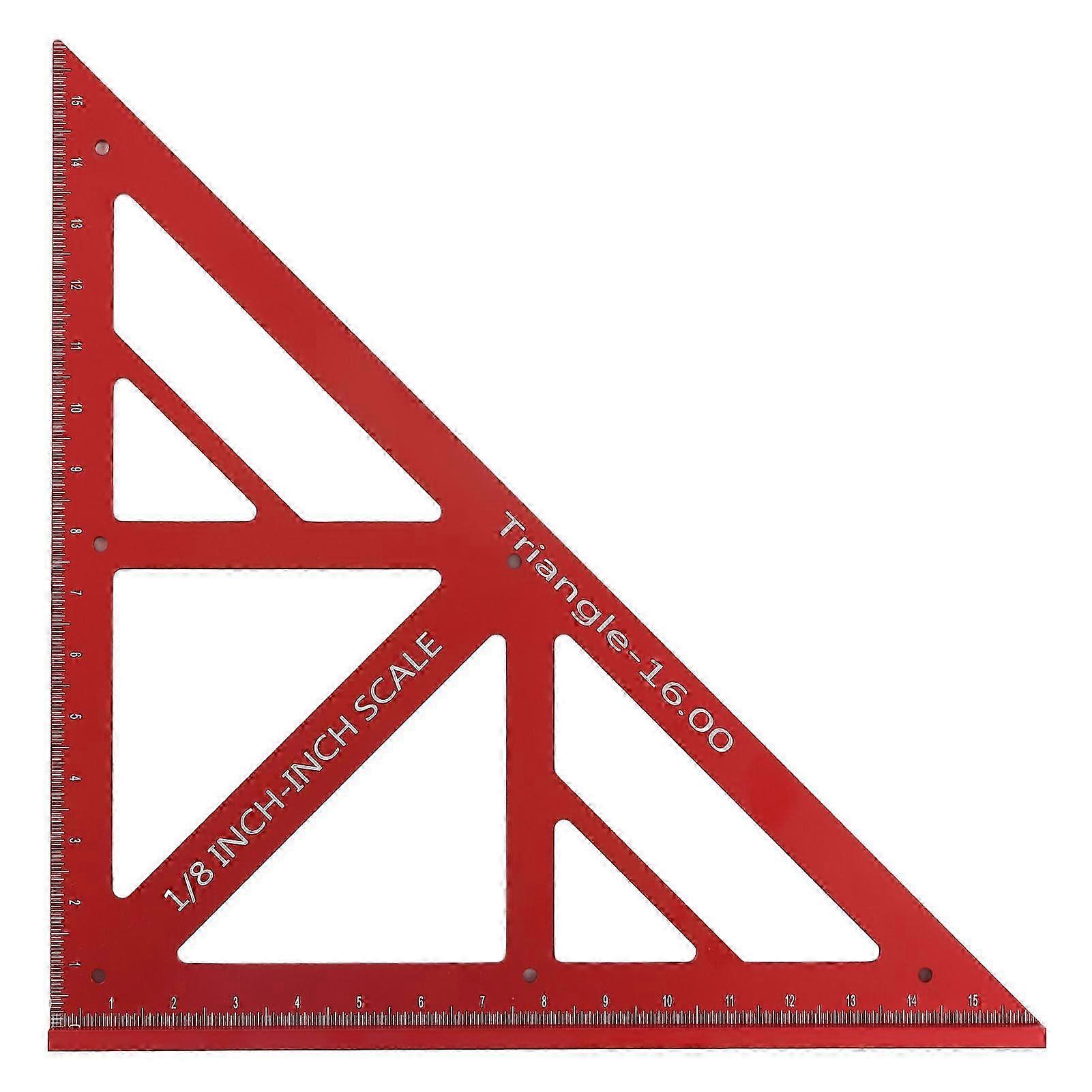Multifunctional Aluminum Alloy Large Triangle Ruler Measuring Tool for Woodworking