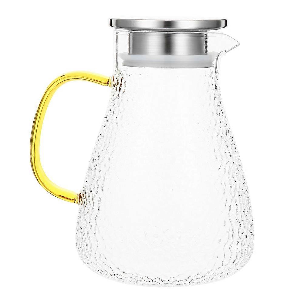 Water Pitcher Bottle With Spout Party Juice Pitcher 10X10X20.5CM Glass Storing Beer 1Pack