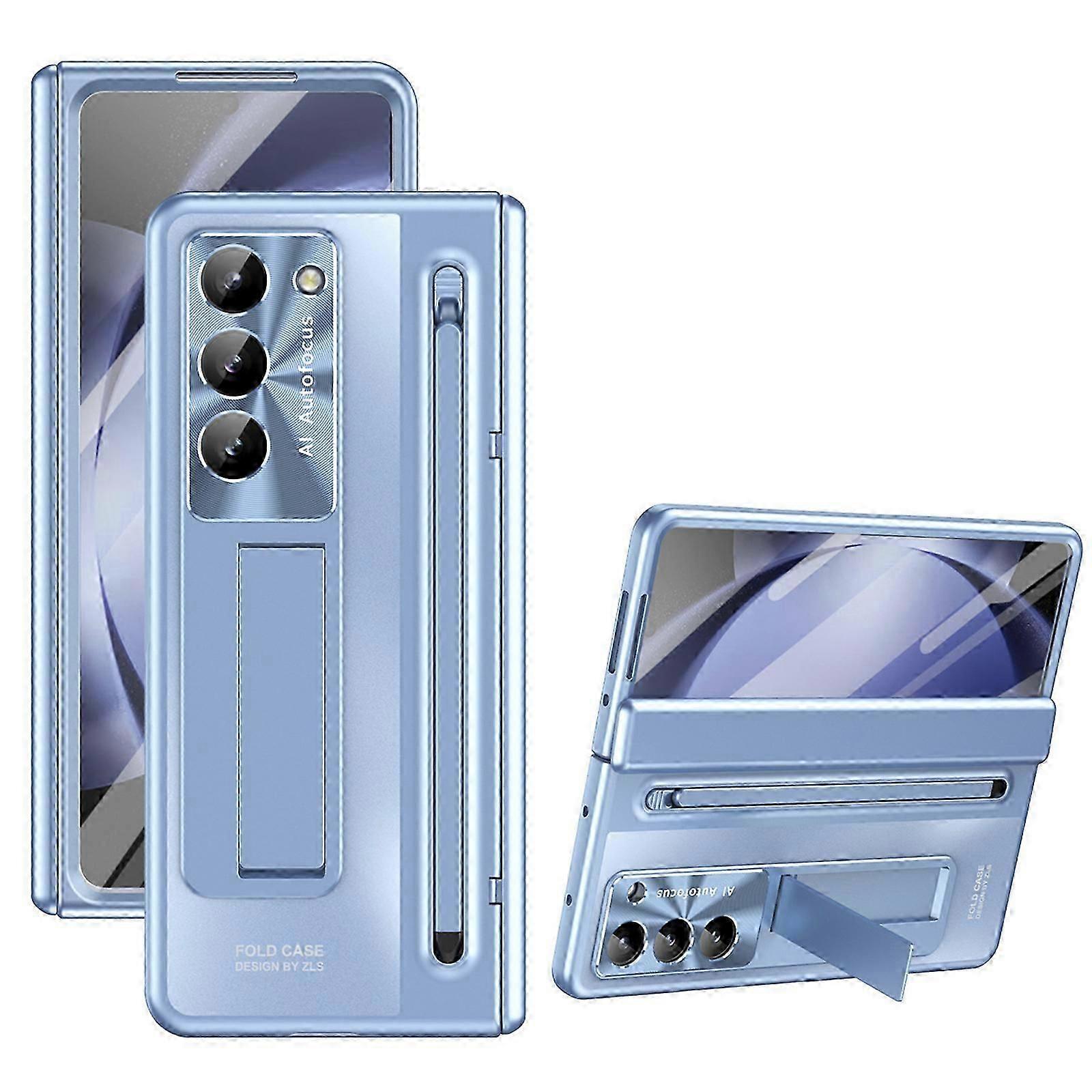 Designed for Samsung Galaxy Z Fold 6 Case with S Pen & Kickstand & Front Screen Protecto
