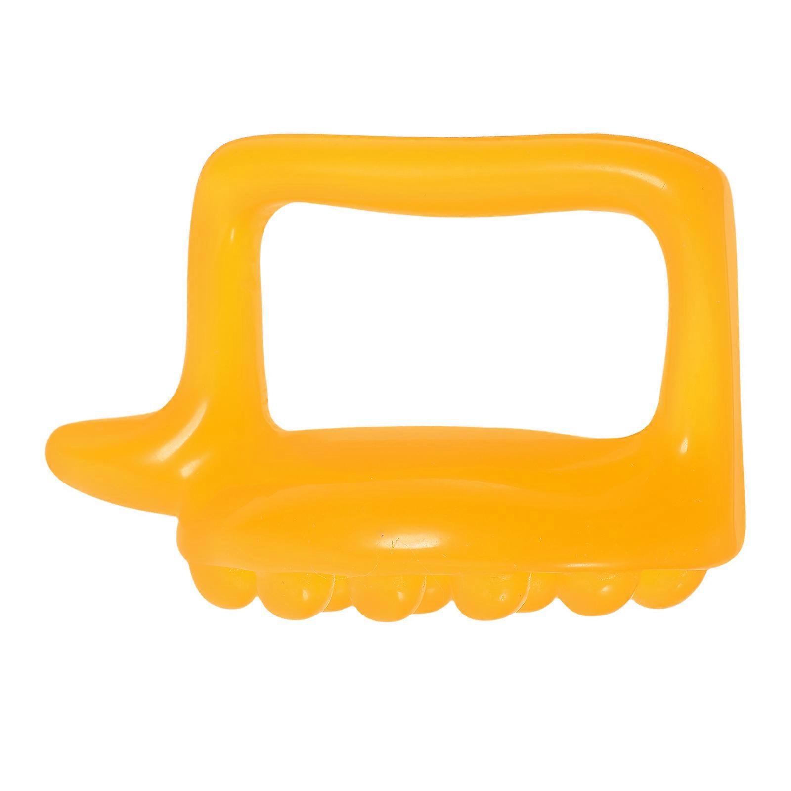 1Pc Scraping Massager Massage Tool Creative Neck Massaging Tool (Orange)