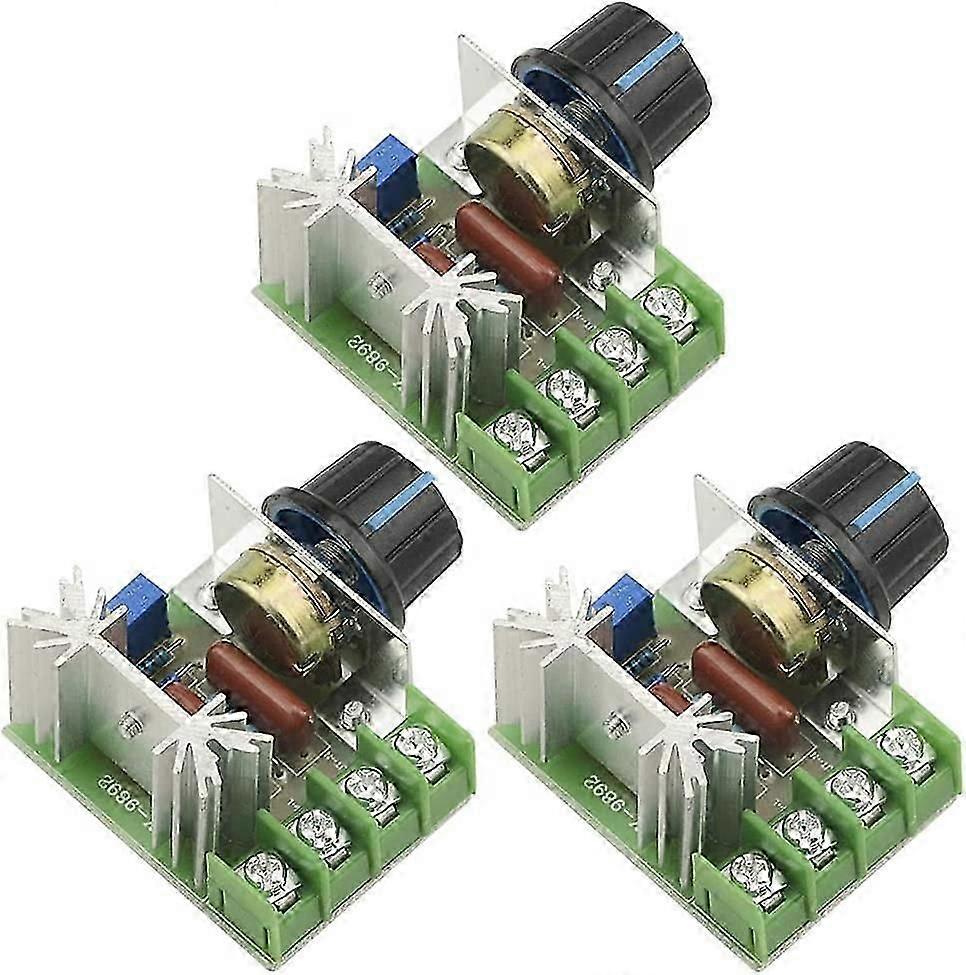 3pcs AC 110V-220V 2000W SCR 25A Ultra Small LED Dimmer