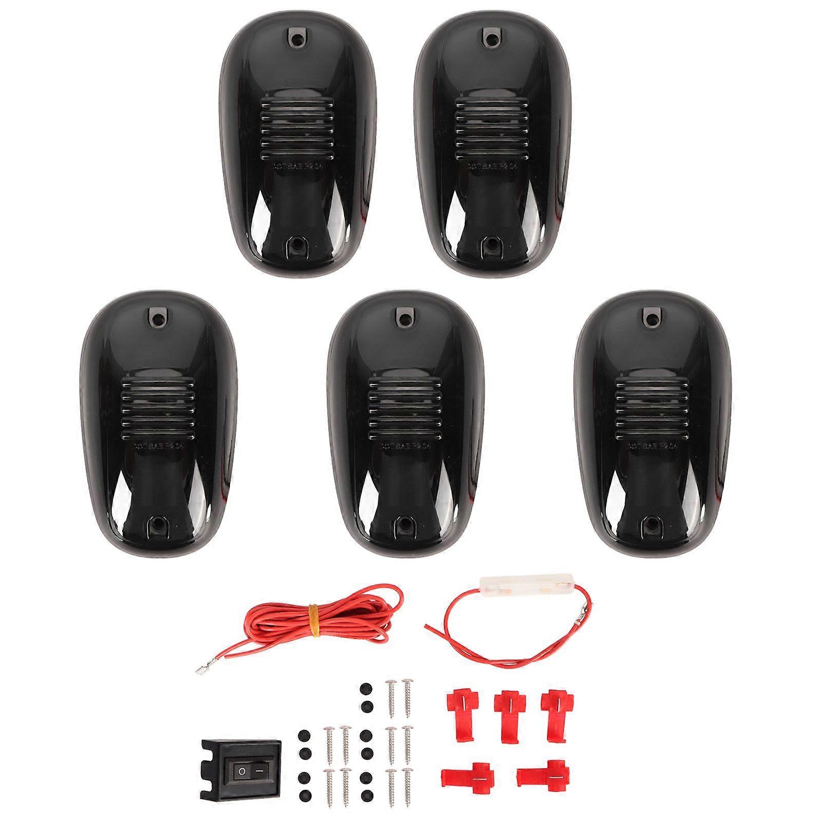 5PCS الكابينة ماركر سقف الخفيفة 12V 16LED للماء أعلى الخلوص تشغيل ضوء لشاحنة بيك آب يخت RV