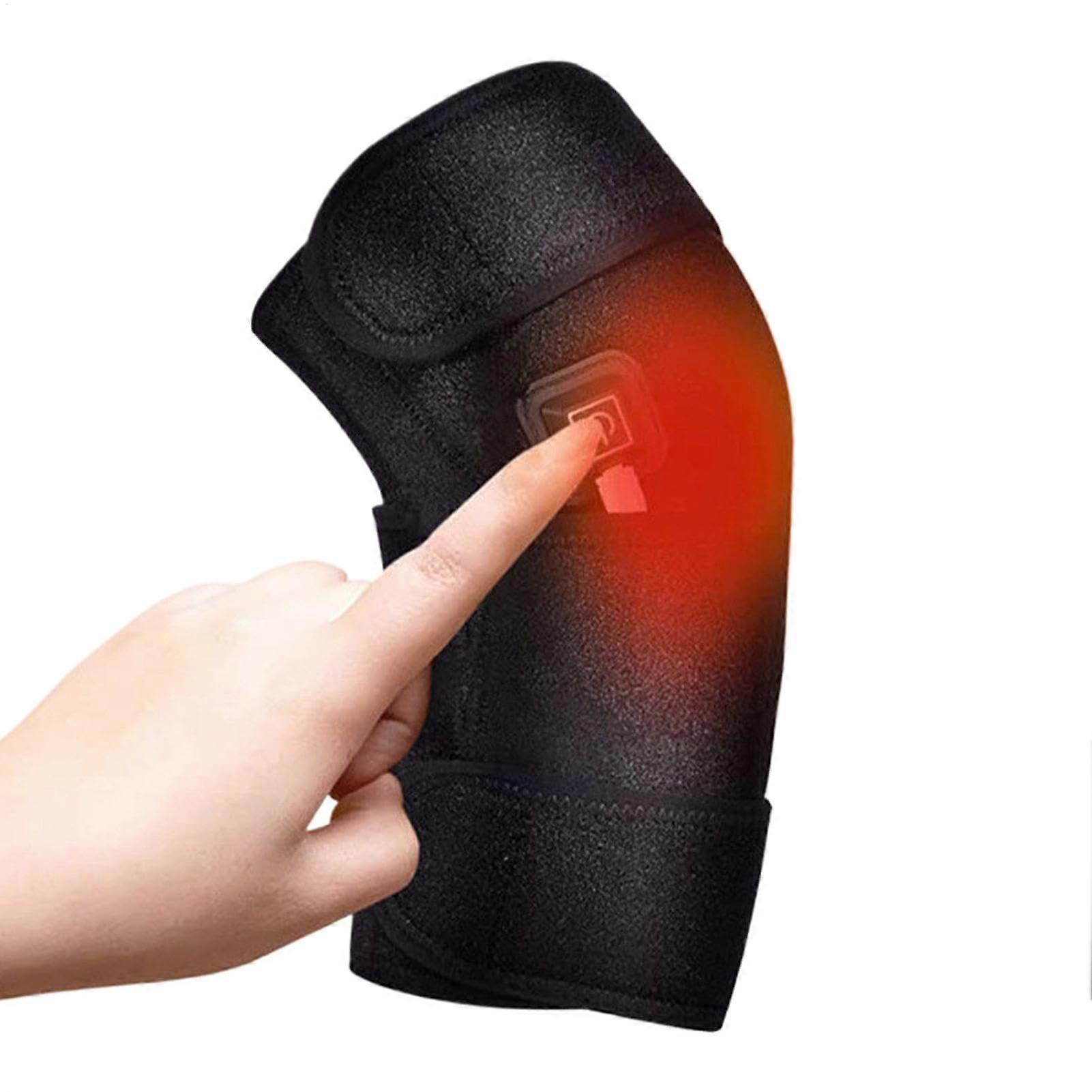Adjustable heated knee USB wrap pads – Electric warm knee brace with 3speed temperature control for legs