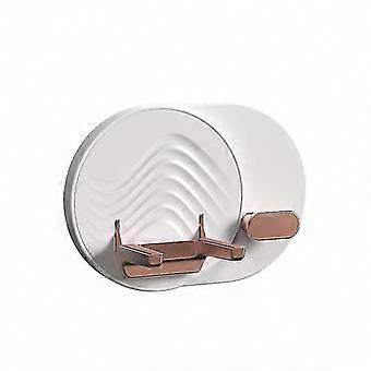 Foldable Hair Dryer Holder for Wall Mount Bathroom Storage Solution