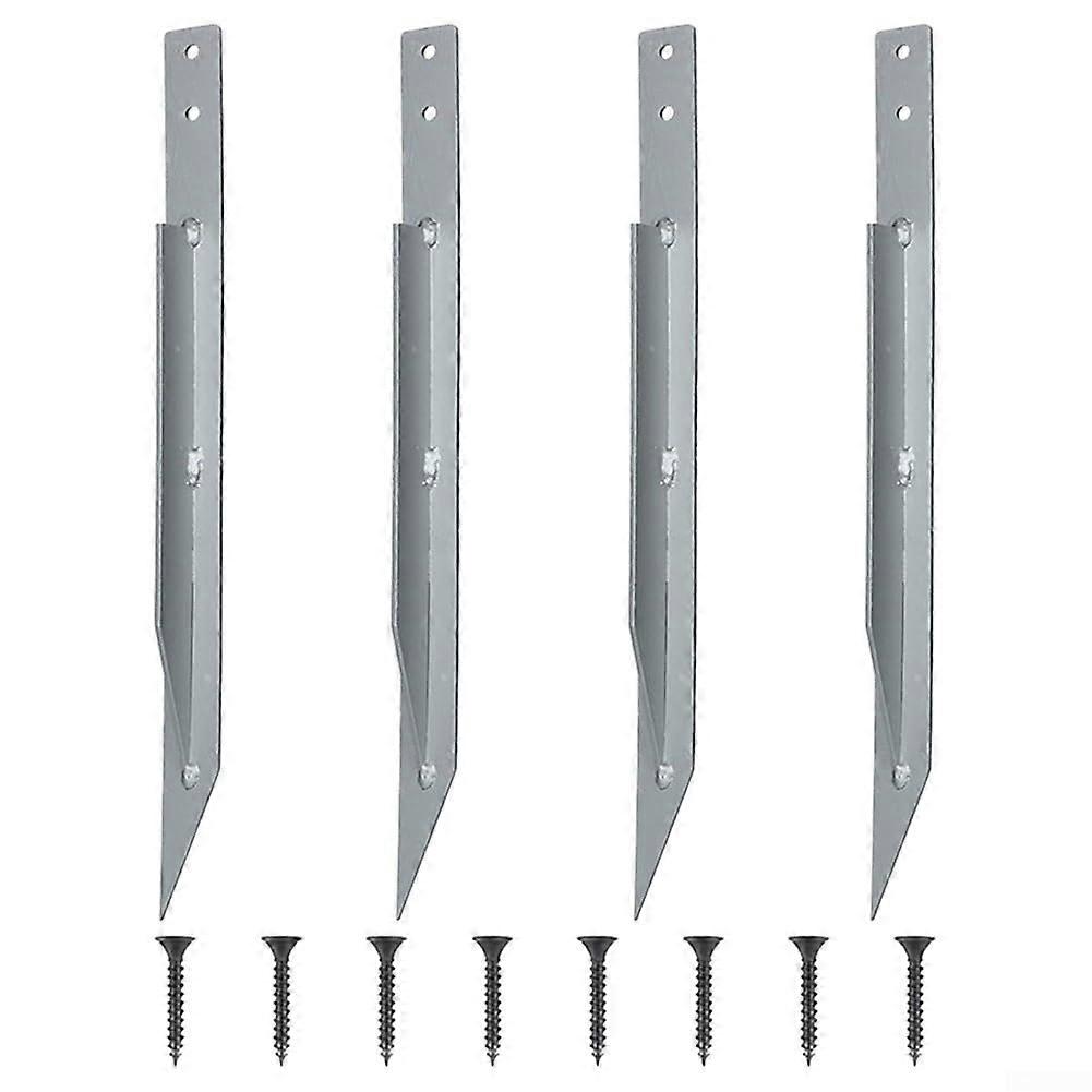 Metal Ground Anchor Set with Secure Fixing Screws for Climbing Frames and Playground Safety